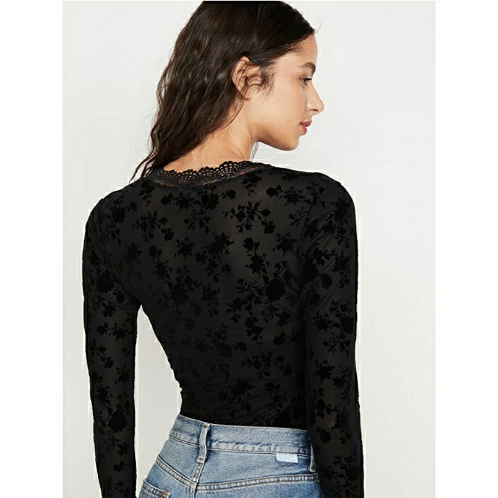 **HP**Nwt Free People Babes in Bandeaus Longsleeve Bodysuit - Picture 2 of 11